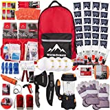 RESCUE GUARD; First Aid Kit, Hurricane Kit, Disaster Kit or Earthquake Kit; Emergency Survival Kit, Bug Out Bag Supplies, Survival Gear for 12 Days, 6 Days for 2, 72 Hours 4 People (Survival Pack)