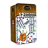 TCG Toys Classic Games - Double 12 Dominoes Tin - Be The First to Win! Great for Boys and Girls Over Age 7