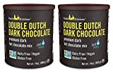 Castle Kitchen Double Dutch Dark Chocolate - Dairy-Free, Vegan Premium Hot Chocolate Mix - Just Add Water (Pack of 2)