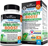 Immune Support Supplement with Vitamin C 1000mg Zinc Elderberry Ginger Echinacea - Immunity Booster for Women and Men Adults and Seniors - Natural Immune Defense Powerful Antioxidant Vitamins - 90ct