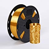 Silk Gold 3D Printer Filament PLA 1.75 mm 1 KG (2.2 LBS) Silky Shiny PLA Metal Gold Like CC3D ZHUOPU