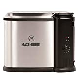 Masterbuilt MB20012420 Butterball XL 10 Liter Electric 3-in-1 Deep Fryer Boiler Steamer Cooker with Basket for Turkey, Seafood, & More, Silver