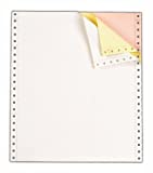TOPS Continuous Computer Paper, 3-Part Carbonless, Removable 0.5 Inch Margins, 9.5 x 11 Inches, 1100 Sheets, White/Canary/Pink (55179)