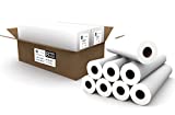 8 ROLLS VALUE PACK. Plotter Paper 24 x 150, CAD Paper Rolls, 20 lb. Bond Paper on 2" Core for CAD Printing on Wide Format Ink Jet Printers, from ACYPAPER