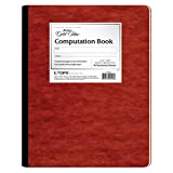 Ampad Gold Fibre Computation Book, Red Cover, Ivory Paper, Letter Size, 4 Square Inch Rule, 76 Sheets, 1 Each (22-156)