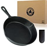 Backcountry Iron 6-1/2 Inch Round Small Pre-Seasoned Cast Iron Skillet