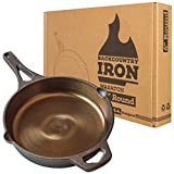 Backcountry Iron 6 Inch Smooth Wasatch Pre-Seasoned Round Cast Iron Skillet