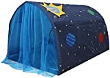 Number-one Play Tents for Girls Boys Galaxy Starry Sky Dream Bed Tents for Kids Portable Pop Up Baby Toddlers Playhouse with Double Net Curtain & Carry Bag for Bedroom Decor Indoor Games, 140x100x80cm