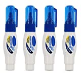 Emraw 5 ml Mini Correction Fluid Pen Multi-Purpose Whiteout with Metal Tip â€“ For School, Office & Home (Pack of 4)
