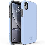 TEAM LUXURY iPhone XR Case, [UNIQ Series] Shockproof, Rugged Anti-Drop Hybrid Protective Phone Cases Cover Compatible with Apple iPhone XR 6.1” for Women & Men (Light Blue/Gray)