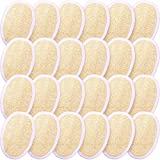 24 Pieces Exfoliating Loofah Pad Body Scrubber Bath Shower Loofah Sponge Pad Natural Exfoliating Scrubber Brush Close to Skin for Men Women Shower Bath and Spa