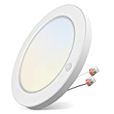 Hisoo Motion Sensor Light Indoor, 18W LED Flush Mount Ceiling Light Fixtures for Bathroom Hallway Kitchen Porch Stairs-1600LM Bright Motion Sensor Recessed Light-3000K/4000K/6000K Wired Closet Light