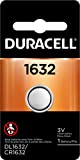 Duracell 1632 3V Lithium Battery, 1 Count Pack, Lithium Coin Battery for Medical and Fitness Devices, Watches, and more, CR Lithium 3 Volt Cell