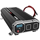 Energizer 2000 Watts Power Inverter Modified Sine Wave Car Inverter, 12v to 110v, Two AC Outlets, Two USB Ports (2.4 Amp), DC to AC Converter, Battery Cables Included  ETL Approved Under UL STD 458