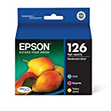 EPSON T126 DURABrite Ultra Ink Standard Capacity Color Combo Pack (T126520-S) for select Epson Stylus and WorkForce Printers