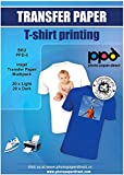 PPD Inkjet Iron-On Mixed Light and Dark Transfer Paper LTR 8.5X11" - Pack of 40 Sheets (PPD005-Mix)