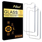 Ailun Glass Screen Protector Compatible for iPhone 13/13 Pro [6.1 Inch] Display 3 Pack Tempered Glass,Case Friendly