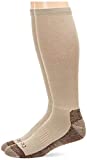 Dickies Men's Light Comfort Compression Over-The-Calf Socks, Uniform Khaki (2 Pairs), Shoe Size: 12-15