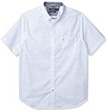 Nautica Men's Classic Fit Windowpane Shirt, Dreamy Blue, XX-Large