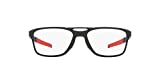 Oakley Men's OX8113 Gauge 7.2 Arch Square Prescription Eyeglass Frames, Satin Black/Demo Lens, 55 mm