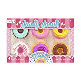 OOLY, Dainty Donuts Vanilla-Scented Erasers, School Supplies for Kids - Set of 6