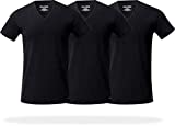 Pair of Thieves Men's 3 Pack Super Soft V-Neck T-Shirt, Black, Large