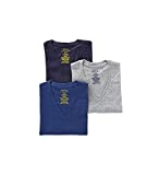 Polo Ralph Lauren Mens Classic Fit w/Wicking 3-Pack V-Necks Andover Heather/Bali Blue/Cruise Navy LG One Size