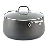 All-Clad 1 E7855264 HA1 Hard Anodized Nonstick Dishwaher Safe PFOA Free Stock Pot Cookware, 8-Quart, Black