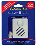 EZSound Box - 10 inch Extension Play Button for Stuffed Animals, Craft Projects, School Presentations, Hobbies, Personalized Items, Model Trains, etc - 200 seconds - Rerecordable thru Audio Port