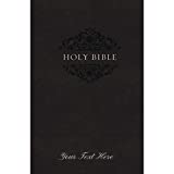 Personalized Custom Text Your Name NIV Comfort Print Holy Bible Soft Touch Edition Leathersoft Black New International Version Custom Made Gift for Baptism Christenings Birthdays Celebrations Holidays