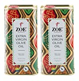 ZOE, Extra Virgin Olive Oil Tin, BPA Free Lining, 1L Pack of 2