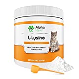 Alpha Paw - Human Grade for Pets - Cat Lysine Supplement - Extra Servings 5-10 Month Supply - Immune System, Eye, Respiratory Support (8 Ounces/225 Grams)