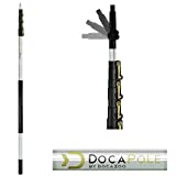 DocaPole 7-30 Foot Extension Pole - Multi-Purpose Telescopic Pole // Light Bulb Changer // Paint Roller // Duster Pole // Telescoping Pole for Window Cleaning, Gutter Cleaning, and Hanging Lights