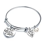 bobauna Daughter in Law Gift Marriage Made You Family Love Made You My Daughter Adjustable Wire Bangle Bracelet (Daughter in law bracelet)