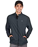 Mens Windbreaker Jackets - Zippered Golf Wind Breaker Jacket - Vented, Dry Fit