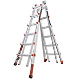 Little Giant Ladders, Revolution with Ratchet Levelers, M26, 26 ft, Multi-Position Ladder, Ratchet leg levelers, Aluminum, Type 1A, 300 lbs weight rating (12026-801)