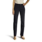 Lee Women's Flex Motion Regular Fit Straight Leg Pant, Rinse, 8