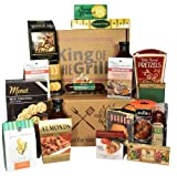 King Of The Grill - For Men Who Like to Grill, Grilling Gift Set with Rubs, Recipes, Beer Can Chicken Roaster, Sauces and Snacks