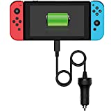 MIUOLV Car Charger Compatible with Nintendo Switch and Switch Lite, High Speed Car Charger Compatible with Nintendo Switch & Switch Lite Car Charger with 6 FT USB Type-C Cable