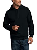 Fruit of the Loom Men's Eversoft Fleece Sweatshirts & Hoodies, Pullover-Black, Large