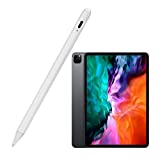 2020 iPad Pro 12.9-Inch 4th Generation Stylus Pen with Palm Rejection, Active Stylus with 1.0mm Plastic Tip Digital Pencil for Apple iPad Pro 12.9" Good for Drawing and Writing, White