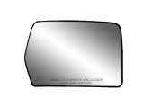 Passenger Side Non-Heated Mirror Glass w/Backing Plate, Ford F150 (Does not fit STX Models), Mark LT, 6 13/16" x 9 1/8" x 10 1/2" (w/o Blind Spot)