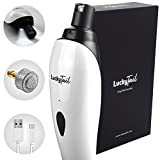 LuckyTail - Dog Nail Grinder - Small & Large Dogs - Whisper Quiet Operation (30- 50dB) - Powerful 2-Speed Motor - LED Light - Rechargeable - Pet Grooming Kit - Dog Nail Trimmers - Pet Nail Grinder