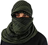 Maddog Shemagh Tactical Desert Scarf Paintball Airsoft - Olive/Black