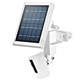 HOLACA 2-in-1 Weatherproof Gutter Mount for Ring Solar Panel, Spotlight Cam Battery and Stick Up Cam Battery Outdoor Mount Accessories for Ring Solar Panel (White)