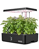 iDOO Hydroponics Growing System 12Pods, Indoor Garden with LED Grow Light, Plants Germination Kit, Built-in Fan, Automatic Timer, Adjustable Height Up to 11.3" for Home, Office