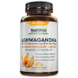 Ashwagandha 1300mg Made with Organic Ashwagandha Root Powder & Black Pepper Extract - 120 Capsules. 100% Pure Ashwagandha Supplement for Stress Relief, Anti-Anxiety & Adrenal, Mood & Thyroid Support