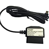 Tracki OBD to Micro USB Wiring Cable - Used for GPS Tracker Hook up to a car or a Truck - 12V Input - Can be Used for for dashcam, Dashboard Camera