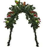 Gift Boutique Christmas Mailbox Decorations Swag Garland - Outdoor Mail Box Decor with Pine, Berries, Cones and Snow