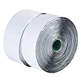 LLPT Hook and Loop Tape 2 Inch x 23 Feet Each Roll Heavy Duty Adhesive Industrial Strength Hook Loop Strip Mounting Tape Indoor and Outdoor Color Black (HTB230)